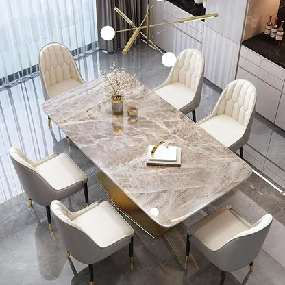 Luxury Dining Table Manger Chair Set Living Room Console Table Dressing Gold Space Savers Multifunction Yemek Masaları Furniture