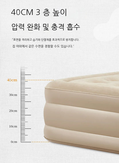 Lohascamping double Self-inflating Mattress Thick 40cm Compact Folding Camping Mattress Sleeping Bed Pad  Air bed Mat floor