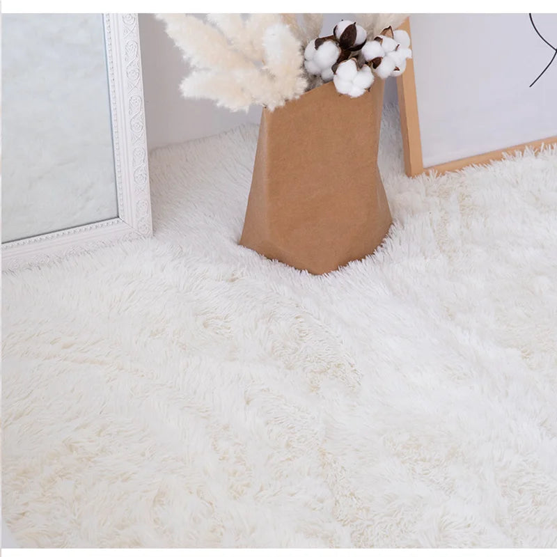 Pink Kids Carpet For Girls Bedroom Decoration Nordic large Living Room's Rugs Fluffy Hall Carpets Soft Plush Nursery Play Mats