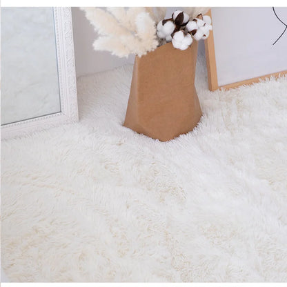 Pink Kids Carpet For Girls Bedroom Decoration Nordic large Living Room's Rugs Fluffy Hall Carpets Soft Plush Nursery Play Mats
