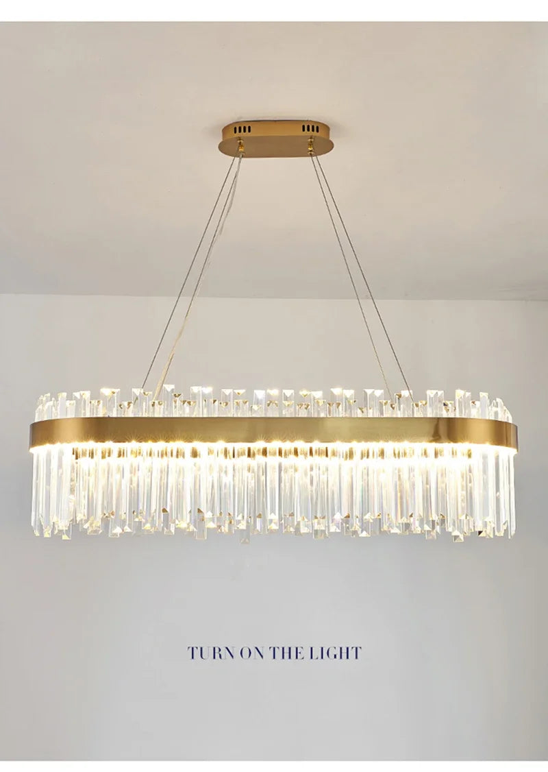 Nordic Luxury Chandeliers Crystal Pendant Ceiling Lights for Living Dining Room Kitchen Gold Pendant Light Decor Indoor Lighting