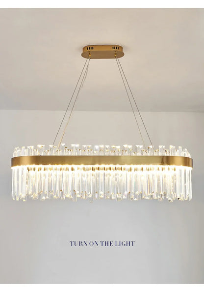 Nordic Luxury Chandeliers Crystal Pendant Ceiling Lights for Living Dining Room Kitchen Gold Pendant Light Decor Indoor Lighting