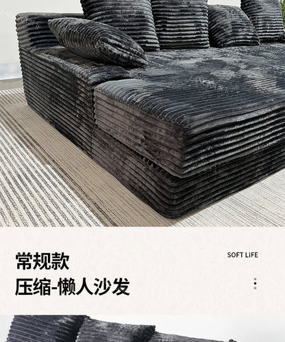 Bed Luxury European Sofa Armrest Adults Villa Floor Vacuum Compressed Couch Living Room Recliner Divano Sottovuoto Furniture