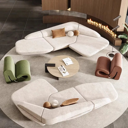 Design European Modern Sofas Leisure Light Luxury  Comfortable High Quality Living Room Sofa Sectional Decor  Muebles Furniture