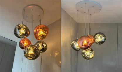 Nordic Lava Loft LED Pendant Light Modern Light PVC Lighting Living Room Indoor Decor Home Fixtures Kitchen Hanging Pendant Lamp