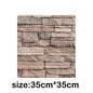12Pcs 35*30cm High Quality 3D Foam Wall Panel Brick Retro Wallpaper Ceiling Self Adhesive Wallpanel Background  Home Decoration