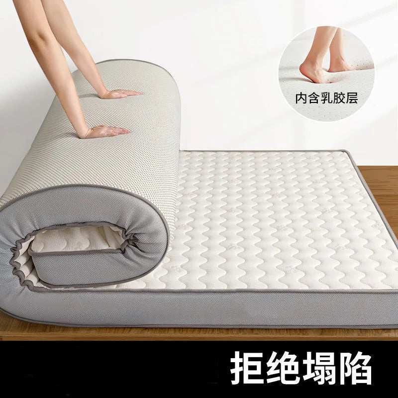Latex mattress cushion Home bedroom tatami bed mat floor bedding sleeping mat Dormitory student single sponge mat