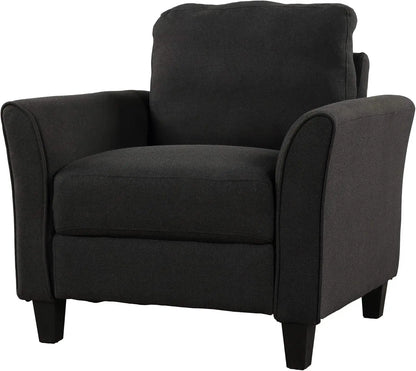 Sectional Sofa Sets, Modern Polyester Blend Sectional Couch Set with Sofa, Loveseat and Armchair, Living Room Furniture Sets