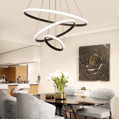 Modern Ceiling Chandelier Lighting Adjustable LED Pendant Chandelier High Brightness Ceiling Lamp for Living Room Bedroom