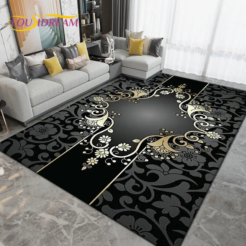 Persia Bohemia Nordic  Area Rug Large,Carpet Rug for Living Room Bedroom Sofa Doormat Decoration,kids Play Non-slip Floor Mat 3D