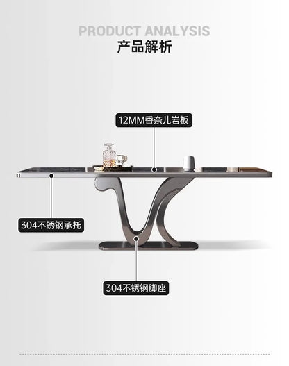 Kitchen Luxury Dining Table Modern Study Large Industrial Bar Living Room Home Furniture Mesas De Comedor Extended Garden JGY