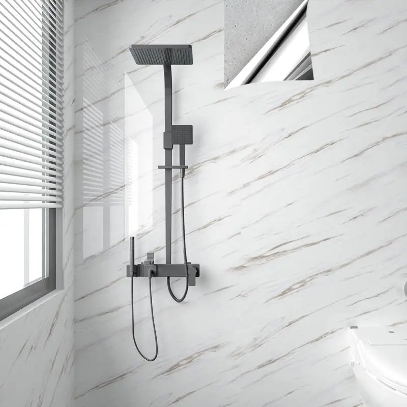 Foil Marble Self Adhesive Waterproof Wallpaper for Bathroom Wall Deocr Kitchen Oil Peoof High Temperature Resistance Stickers