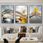 3 Nordic Luxury Ribbon Abstract Wall Art Landscape Modern Poster Print Picture Living Room Home Decorative Painting