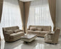 Modern popular light luxury leather full leather villa home improvement living room sofa 1 + 2 + 3 sofa combination set