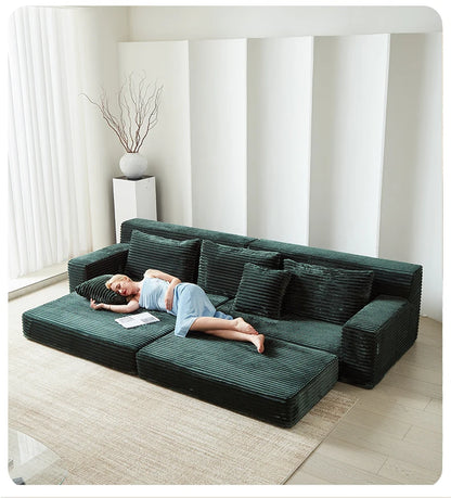 Designer Living Room Couch Bed Fabric Modern Foldable 2025 Boneless Sofa Puffs Vacuum Sleeper Woonkamerbanken Furniture Home