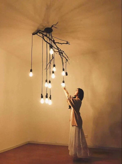 DIY Spider Chandelier Industrial Pendant Lights E27 Modern Ceiling Hanging Lamp Dinning Living Room Courtyard Lighting Fixture