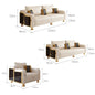 Modern Luxury Leather with Wooden Sofa Set, Fashion 2/3/4 Seater Sofa, Leather Couch for Living Room Accept Customzied Color