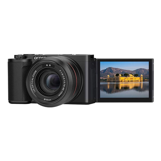 ORDRO G730 Vlog Digital Compact Camera 4K 60FPS IR Night Vision 12X Optical Zoom Auto Manual Focus Video Camcorder Photography