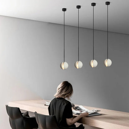 Chandelier Modern Chandelier Modern LED Concrete Ball Pendant Light Minimalist Mini Globe Cement Chandelier Home Decor