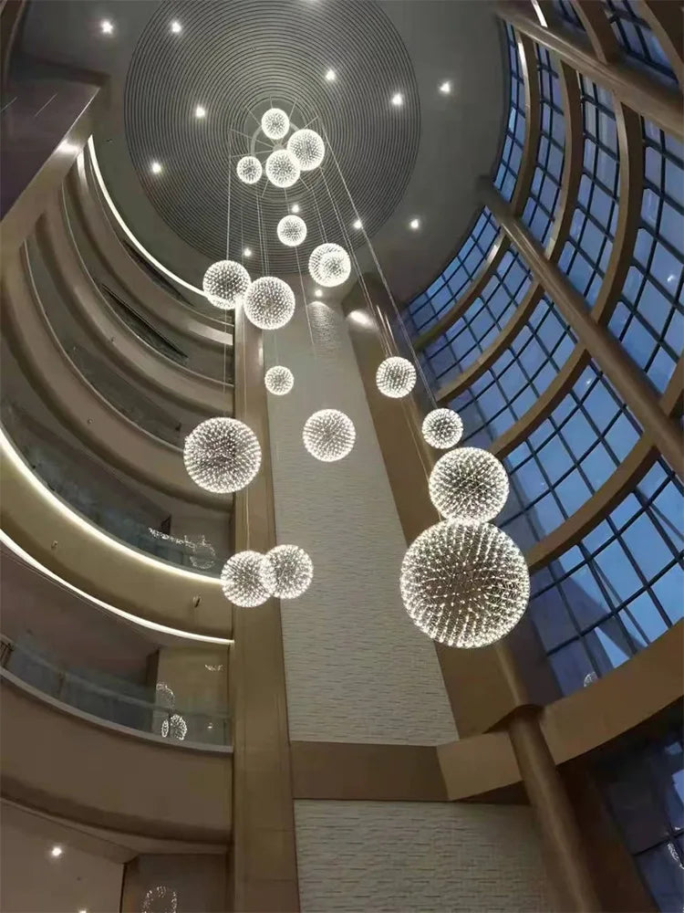 Chandelier Shop Commercial Spark Ball Full Sky Star Milk Tea Shop Restaurant Exclusive Network Bar Creative Art Decoration Light