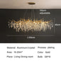 Dining Room Chandelier Long Shaped Dining Room Circular Branch Simple French Luxury Villa Living Room Crystal Lighting Fixtures