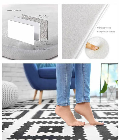 Gorgeous Retro European Carpet Living Room Large Area Decoration Sofa Area Rugs for Bedroom Cloakroom Non-slip Floor Mats