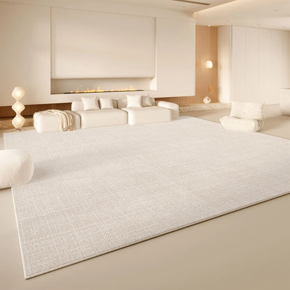 VIKAMA Cream Wind Carpet Living Room Light Luxury Premium Feeling Faux Cashmere Floor Mat Large Full Pave Home Essentials