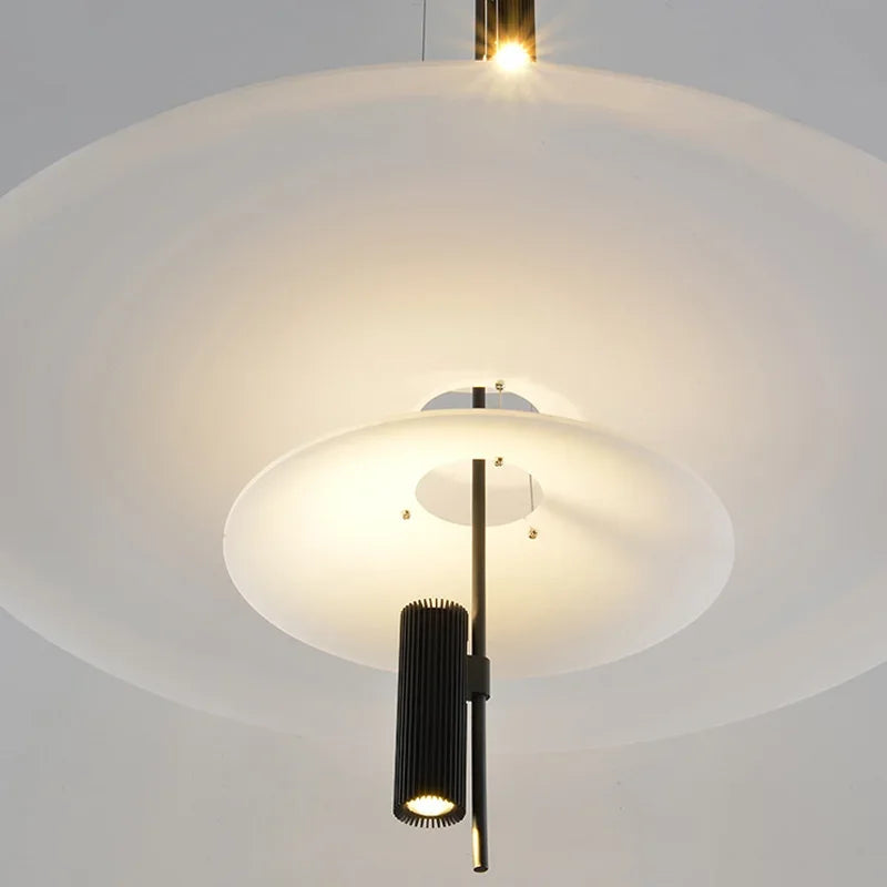 SANDYHA Modern Flying Saucer Style Chandeliers House Home Decor Led Pendant Lamps Kitchen Living Room Bedroom Interior Lighting