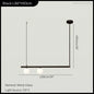 Hanging Lamp for Home LED Modern Minimalist Living Room Chandelier Simple Linear Restaurant Pendant Light Nordic Creative Shop