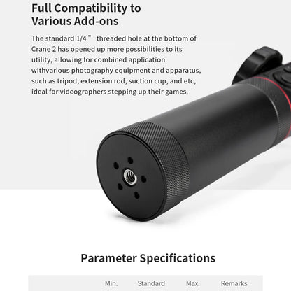ZHIYUN Crane 2 3-Axis Camera Stabilizer DSLR Camera Stabilizer for Canon Follow Focus Gimbal for Zhiyun Smooth 4 Gimbal