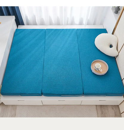 Folding Mattress Queen Size Memory Foam Mattress Japanese Tatami Sponge Mattress Multifunctional Removable Washable Mattress Pad