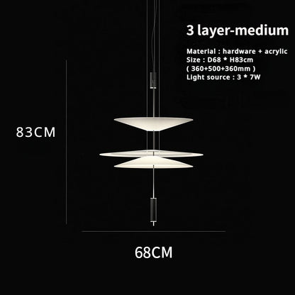 SANDYHA Modern Flying Saucer Style Chandeliers House Home Decor Led Pendant Lamps Kitchen Living Room Bedroom Interior Lighting