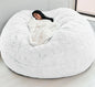 Soft Warm 180*90cm Fur Giant Removable Washable Bean Bag Bed Cover Comfortable Living Room Furniture Lazy Sofa Coat