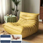 Fireside Chair for Adult Armless Floor Sofa Soft Comfy Lounge Chair Foam Sofa Accent Chair for Living Room Bedroom Bean Bag Sofa