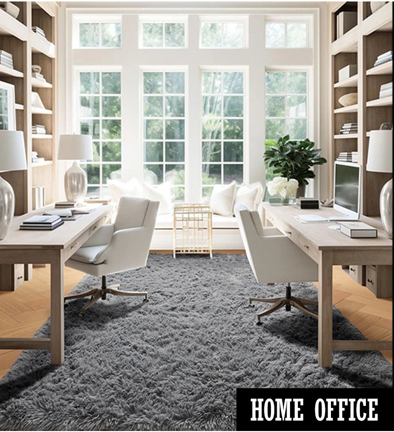 Grey Area Rugs for Living Room Bedroom carpet Soft Plush Fluffy Rug for Dorm Room Classroom Home Office Nursery Thick Carpet