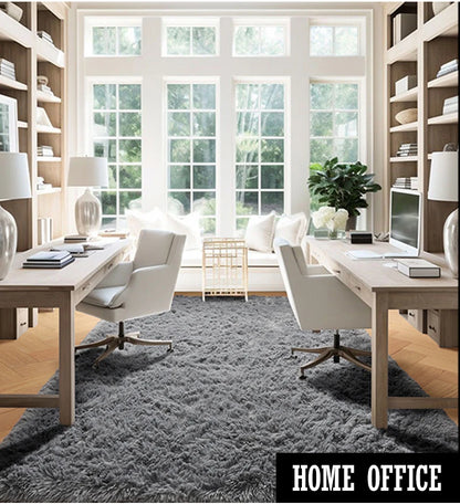 Grey Area Rugs for Living Room Bedroom carpet Soft Plush Fluffy Rug for Dorm Room Classroom Home Office Nursery Thick Carpet