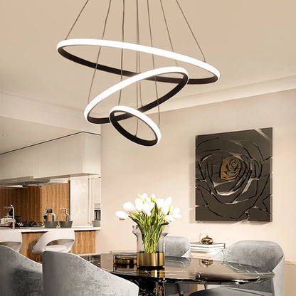 Modern Ceiling Chandelier Lighting Adjustable LED Pendant Chandelier High Brightness Ceiling Lamp for Living Room Bedroom