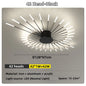 Led Firework Chandelier Dimmable For Living Room Bedroom Milk Yellow Ceiling Chandelier Dining Room LED Ceiling Lamp With Remote