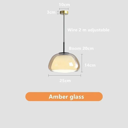 Lustre Glass Hanging Lamps Modern Luxury Home Decor Pendant Light Bedroom Living Room Kitchen Dining Table Cafe Suspend Fixture