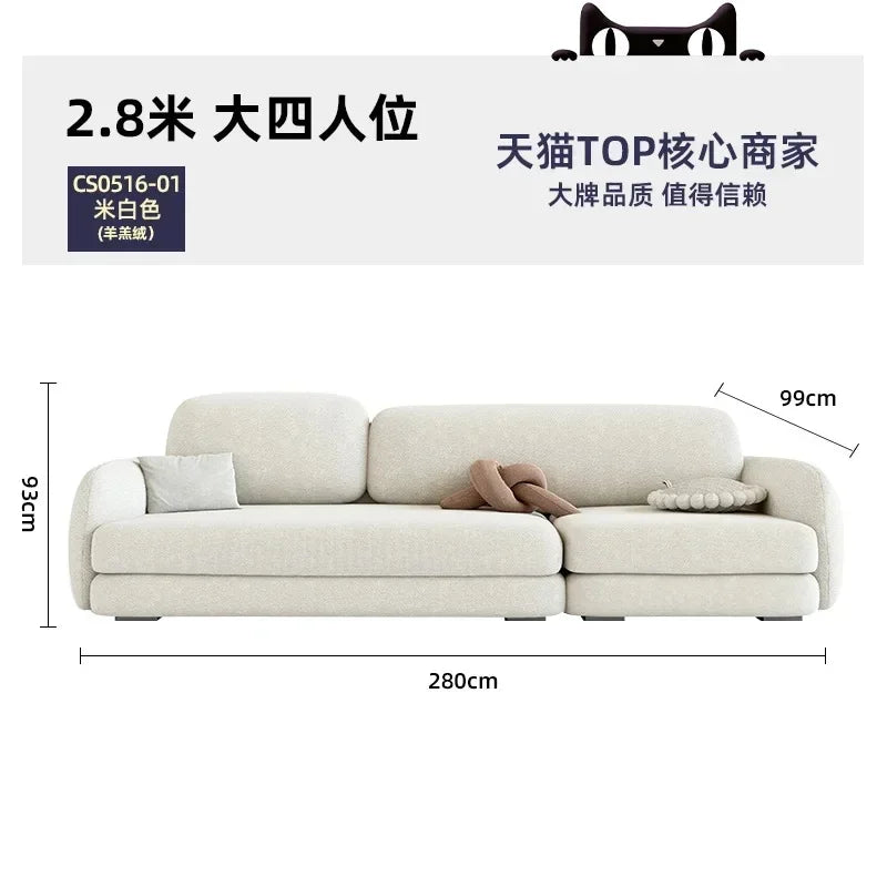 Modern Corner Sofa Bed for Living Room, Recliner Floor Couch Single Luxury Nordic Furniture