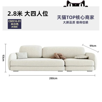 Modern Corner Sofa Bed for Living Room, Recliner Floor Couch Single Luxury Nordic Furniture
