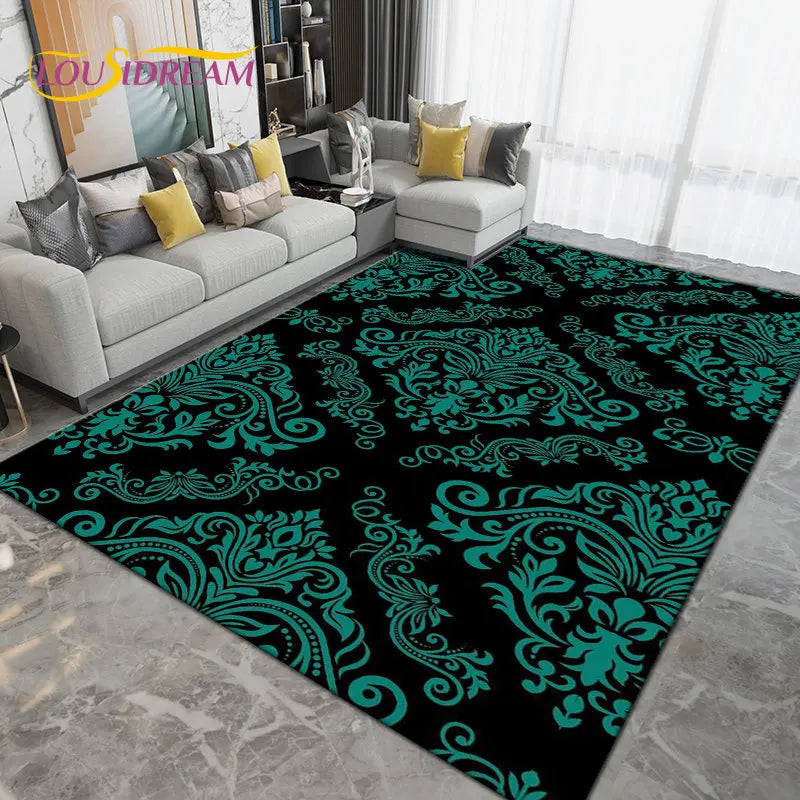 Persia Bohemia Nordic  Area Rug Large,Carpet Rug for Living Room Bedroom Sofa Doormat Decoration,kids Play Non-slip Floor Mat 3D