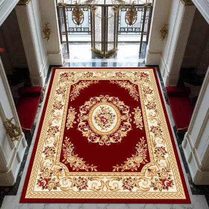 Black Gold High-end Luxury Carpet Living Room Large Area Rug Europe and America Home Decoration Bedroom Rug Washable Floor Mat