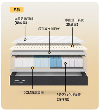 Hotel Firm Queen Mattresses High Quality Thickness King Size Bedroom Spring Mattress Designer Spring Colchon Bedroom Furniture