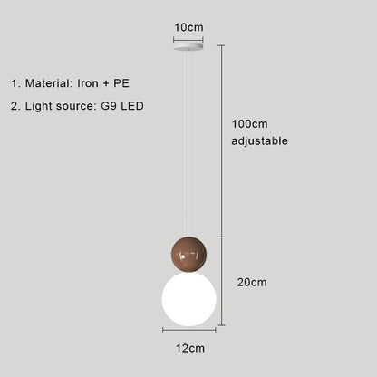 Nordic Pendant Light Modern LED Hanging Lamp Cream Style Indoor Lighting Room Decor Bedroom Living Room Bedside Light Fixture