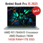 Xiaomi Laptop Redmi Book Pro 15 Ryzen R7-7840HS/R7 6800H 16G RAM 512G/1T 15.6Inch 3.2K 120Hz New Mi Notebook