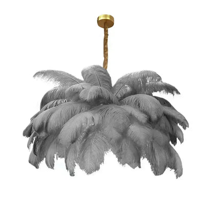 Feather Chandelier Ceiling Lamp LED Pendant Light Nordic Home Decor Lustre Modern Chandelier Pendant Light for Living Room