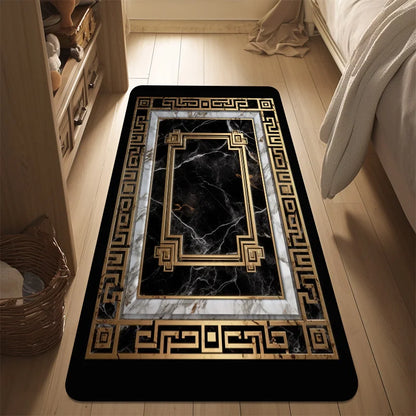 Retro Versace Style CARPET FOR LIVE ROOM Non-slip Bedroom Soft Large Rug Hall Decoration Washable Floor Mats Customizable Ковер