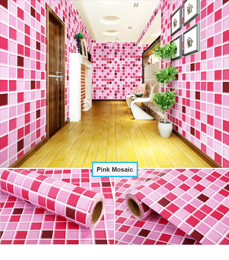 Red Brick Moisture-Proof Waterproof Renovation Sticker PVC Self-Adhesive Room Decoration Bedroom Study Background Wall Wallpaper