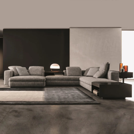 Fabric L Shape Sofa Set Furniture Italian Design Modern Nordic Corner Sofa Cama